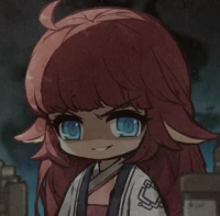 赤髪,青い目,チビキャラ,女性,アニメ風,メイプルストーリー