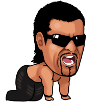 男性,サングラス,筋肉,ひげ,デフォルメ,上半身裸,四つん這い,イラスト