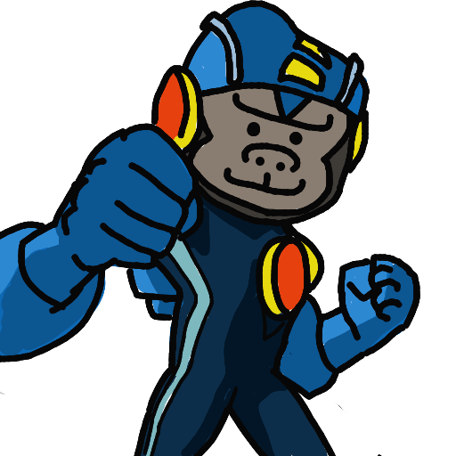 猿,ヒーロー,青いスーツ,手袋,ポーズ,コミカル,動物キャラクター,イラスト,漫画風