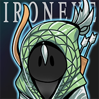 キャラクター,フード,弓,矢,緑,文字,IRONEYE