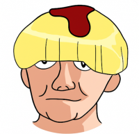 アニメキャラクター,デザートヘアスタイル,カスタード,ユーモラス
