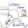 Listen Now,Radio,イラスト,音楽,人,ヘッドフォン