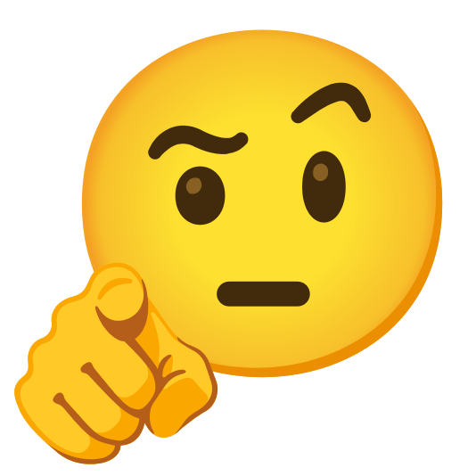 絵文字,指さし,真剣,顔,感情