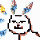 猫,ドット絵,耳,イラスト,かわいい