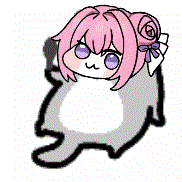 キャラクター,ピンクの髪,リボン,影