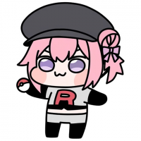 チビキャラ,ピンク髪,帽子,紫目,リボン,かわいい,ロケット団,ポケモンボール,ポケモン,コスプレ