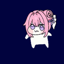 ピンク髪,ローズ,キャラクター,アニメ風