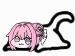 ピンク髪,キャラクター,かわいい,デフォルメ