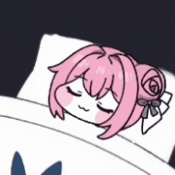 女の子,ピンク髪,眠っている,アニメ風,かわいい,ベッド,リボン